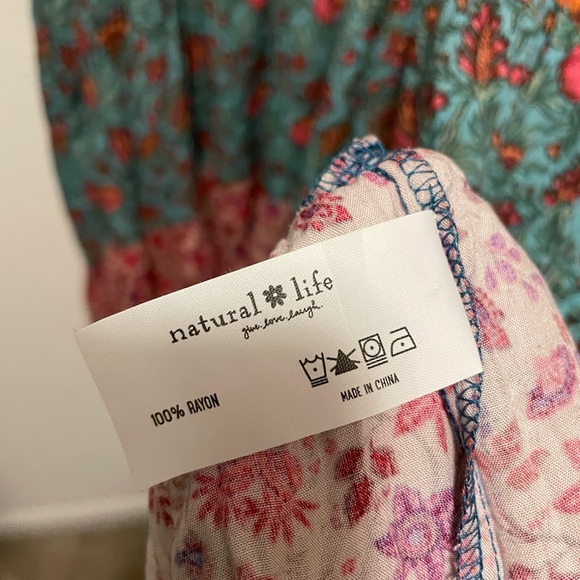 Natural Life Rebecca Midi Dress XXL Floral Bohemian Patchwork BNWT - Picture 5 of 10